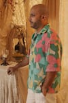 Shop_Kritika Murarka_Big Floral Pattern Cotton Shirt _at_Aza_Fashions