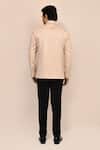 Shop_Aryavir Malhotra_Beige Hand Work Shirt Jacket & Black Pant Set _at_Aza_Fashions