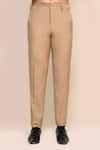 Buy_Aryavir Malhotra_Light Grey Hand Work Jacket & Beige Pant Set _Online_at_Aza_Fashions