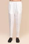 Shop_Aryavir Malhotra_Cream Cutdana Work Kurta & Pant Set _Online_at_Aza_Fashions