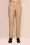 Aryavir Malhotra_Embroidered White & Sky Linen Cotton Shirt _at_Aza_Fashions