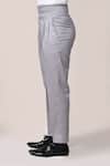 Shop_Aryavir Malhotra_Grey Cotton Lycra Pant _Online_at_Aza_Fashions