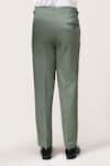 Shop_Aryavir Malhotra_Olive Green Korean Lycra Pant _Online_at_Aza_Fashions