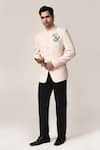 Buy_Aryavir Malhotra_Cream Bandhgala & Black Pant Set _at_Aza_Fashions