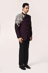Buy_Aryavir Malhotra_Floral Embroidered Bandhgala & Pant Set _Online_at_Aza_Fashions