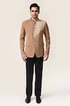 Buy_Aryavir Malhotra_Terry Rayon Bandhgala & Pant Set _Online_at_Aza_Fashions