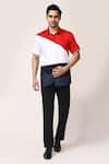 Buy_Aryavir Malhotra_Multicolour Plain Cotton Shirt _at_Aza_Fashions