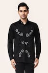 Buy_Aryavir Malhotra_Black Hand Embroidered Shirt _at_Aza_Fashions