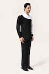 Buy_Aryavir Malhotra_Color Block Giza Cotton Shirt _Online_at_Aza_Fashions