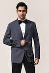 Buy_Aryavir Malhotra_Grey Embroidered Suit Set 