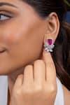 Ananta Jewels Pink Gemstones, Crystals Petals And Rubies Studs Online at Aza Fashions Ananta Jewels_Pink Gemstones, Crystals Petals And Rubies Studs _Online_at_Aza_Fashions