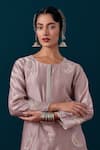 Shop_Anantaa By Roohi_Moon Embroidered Kurta & Pant Set 