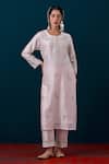 Buy_Anantaa By Roohi_Floral Buds Embroidered Kurta & Pant Set _at_Aza_Fashions