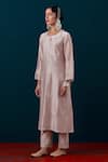 Shop_Anantaa By Roohi_Floral Buds Embroidered Kurta With Pant _Online_at_Aza_Fashions