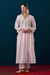Buy_Anantaa By Roohi_Yoke Embroidered Anarkali With Pant _at_Aza_Fashions