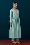 Buy_Anantaa By Roohi_Placement Embroidered Anarkali With Pant _Online_at_Aza_Fashions