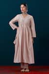 Buy_Anantaa By Roohi_Floral Placement Embroidered Anarkali With Pant _at_Aza_Fashions
