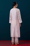 Shop_Anantaa By Roohi_Flower Embroidered Kurta With Pant _at_Aza_Fashions