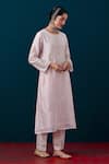 Anantaa By Roohi_Flower Embroidered Kurta With Pant _Online_at_Aza_Fashions