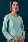 Anantaa By Roohi_Floral Motif Kurta With Pant _at_Aza_Fashions