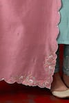 Anantaa By Roohi_Floral Border Embroidered Dupatta _Online_at_Aza_Fashions