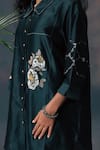 Arcvsh By Pallavi Singh_Green Silk Chanderi Embroidered Set _Online_at_Aza_Fashions