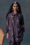 Shop_Arcvsh By Pallavi Singh_Lavender Rose Print Shirt & Pant Set _Online_at_Aza_Fashions
