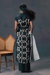 Shop_Arcvsh By Pallavi Singh_Green Discharge Print Linen Kurta _at_Aza_Fashions