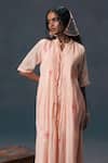 Arcvsh By Pallavi Singh_Front Pleated Dress _Online_at_Aza_Fashions