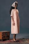 Shop_Arcvsh By Pallavi Singh_Front Pleated Dress _Online_at_Aza_Fashions
