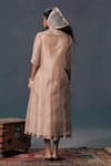 Shop_Arcvsh By Pallavi Singh_Scalloped Organza Jacket & Silk Dress Set _at_Aza_Fashions
