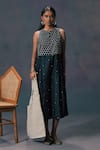 Buy_Arcvsh By Pallavi Singh_Green Embroidered Jacket & Jumpsuit Set _Online_at_Aza_Fashions