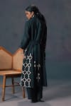 Shop_Arcvsh By Pallavi Singh_Green Discharge Print Jacket Set _at_Aza_Fashions