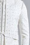 Buy_Arihant Rai Sinha_Cream Silk Embroidery Stripe Sherwani Set _Online_at_Aza_Fashions
