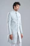 Arihant Rai Sinha White Silk Embroidery, Zari Floral Sherwani And Pant Set Online at Aza Fashions Arihant Rai Sinha_White Silk Embroidery, Zari Floral Sherwani And Pant Set _Online_at_Aza_Fashions