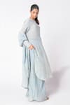 Jayati Goenka_Stripe Print Kurta Set _Online_at_Aza_Fashions
