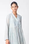 Jayati Goenka_Block Print Angarkha & Pant Set _at_Aza_Fashions