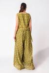 Shop_JAYATI GOENKA_Geometric Print Vest With Pant _at_Aza_Fashions
