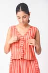 Jayati Goenka_Printed Vest With Pant _Online_at_Aza_Fashions