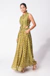 Jayati Goenka_Printed Skirt Set With Overlay _Online_at_Aza_Fashions