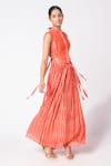Buy_Jayati Goenka_Chanderi Silk Skirt Set With Overlay _Online_at_Aza_Fashions