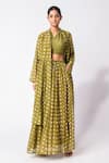 Shop_Jayati Goenka_Chanderi Silk Printed Kurta Set _Online_at_Aza_Fashions