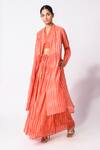 Buy_JAYATI GOENKA_Chanderi Silk Printed Kurta Palazzo Set _at_Aza_Fashions