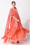 Shop_JAYATI GOENKA_Stripe Print Kurta Skirt Set _Online_at_Aza_Fashions