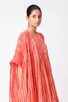JAYATI GOENKA_Stripe Print Kurta Skirt Set _at_Aza_Fashions