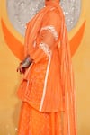 Jyoti Bansal_Gathered Embroidered Kurta Sharara Set _at_Aza_Fashions