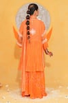 Shop_Jyoti Bansal_Gathered Embroidered Kurta Sharara Set _at_Aza_Fashions