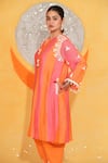 Jyoti Bansal_Colorblock Kurta Set _Online_at_Aza_Fashions