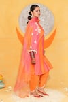 Jyoti Bansal_Colorblock Kurta Set _at_Aza_Fashions