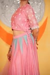 Jyoti Bansal_Embroidered Blouse Lehenga Set _Online_at_Aza_Fashions